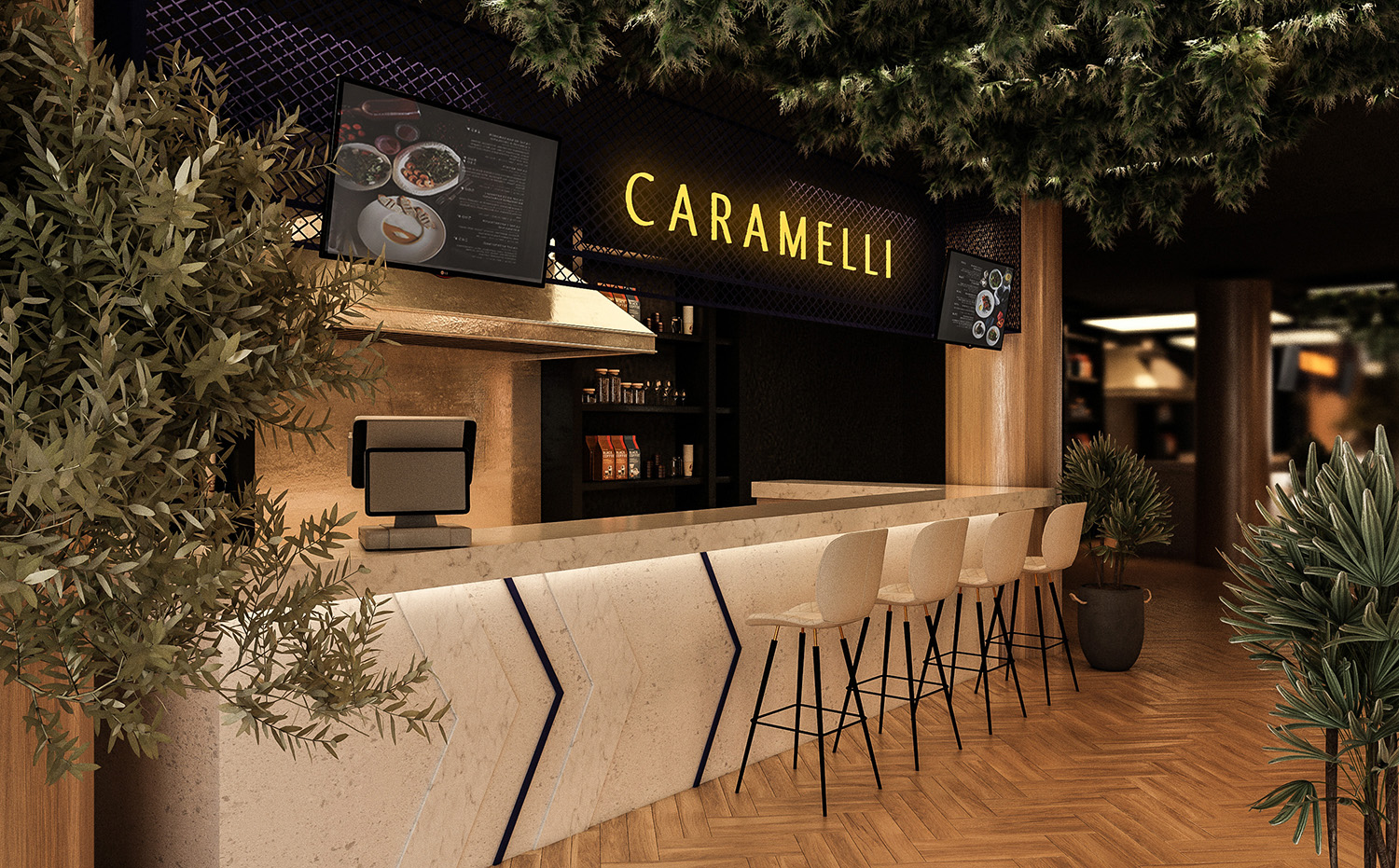 КОРНЕР "CARAMELI" в Москве