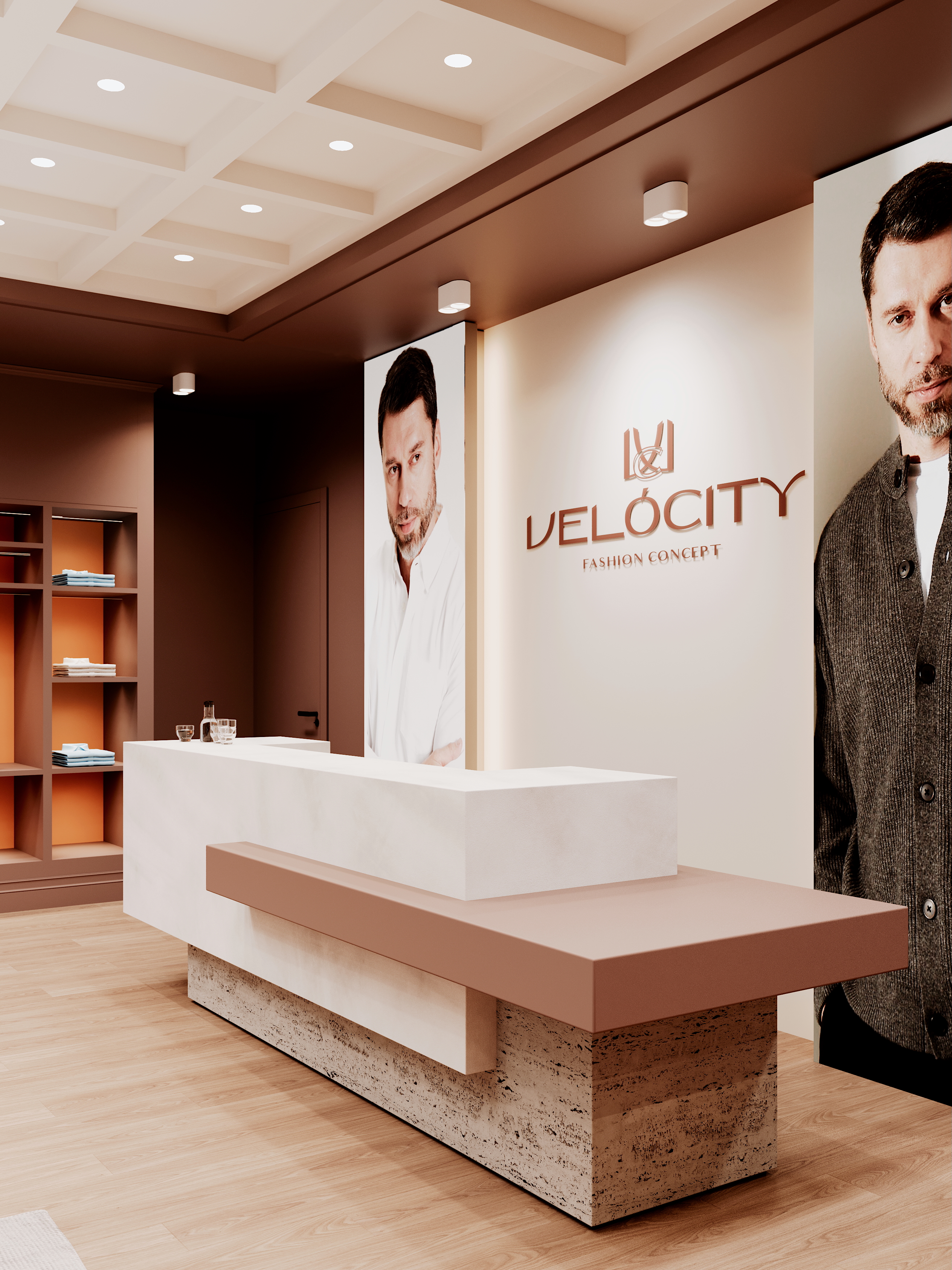 Концепт магазина одежды VELOCITY